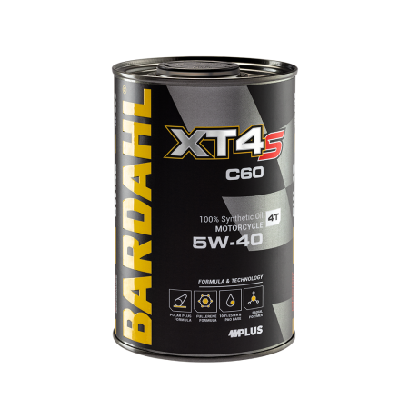 Bardahl XT4-S C60 5W-40 – Olio Motore 100% Sintetico per Moto 4T