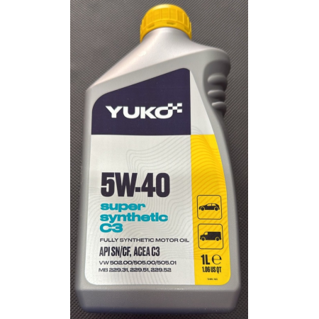 YUKO 5W-40 C3 1L – Olio Motore Sintetico