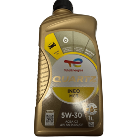 TotalEnergies Quartz INEO MC3 5W-30 1L – Olio Motore Sintetico Benzina e Diesel ACEA C3 API SN PLUS/CF