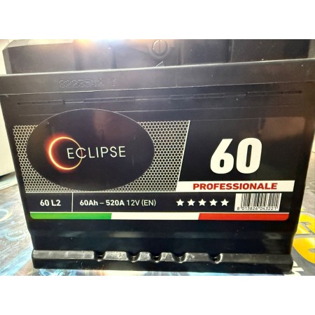 Batteria auto ECLIPSE 60L2 12V 60Ah 520A EN professionale Made in Italy