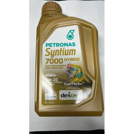 Olio motore PETRONAS Syntium 7000 Hybrid 0W-20 1L – CoolTech+ per auto ibride