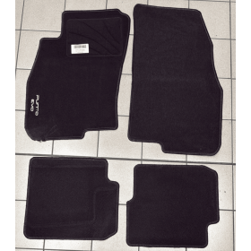 Tappetini Moquette FIAT Punto Evo 5 Porte 2009–2012 con Ricamo – Set 4 Pezzi – Nero – Su Misura