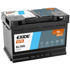 Batteria 2025 Exide EL700 70Ah 760A 12V Start-Stop EFB NUOVA