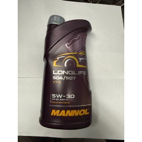 Olio Motore Mannol Longlife 504/507 7715 5W-30 1L – 100% Sintetico – ACEA C3 VW 504.00/507.00