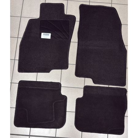 Tappetini Auto in Moquette per Alfa Romeo MiTo 2008–2018 Set 4 Pz Neri Sagomati
