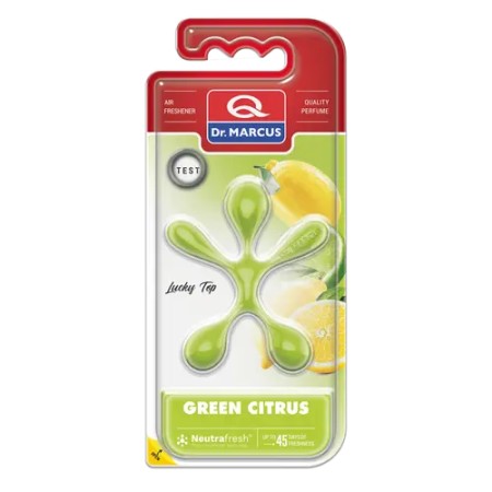 Profumatore Auto Lucky Top Green Citrus Dr. Marcus – Fragranza Agrumata