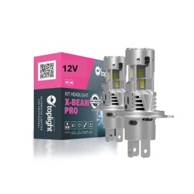 Kit Lampadine Led Toplight H4 H19 Alta Luminosità 6500°K