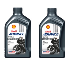 Shell Advance 4T Ultra 15W-50 Olio Moto Sintetico 2L