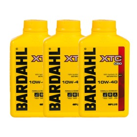 3L Bardahl XTC C60 10W40 Olio Motore Moto 4T 100% Sintetico JASO MA2 API SN