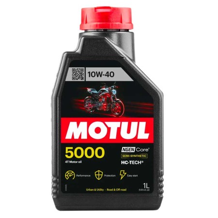 MOTUL 5000 10W-40 4T Olio Moto JASO MA2 Semi-Sintetico