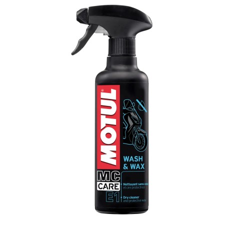 MOTUL MC CARE E1 WASH & WAX 400ml Pulitore a Secco Moto